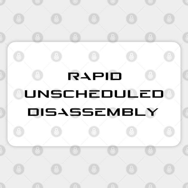 Space X Rapid Unscheduled Disassembly Sticker by Quipplepunk